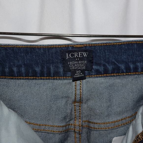 J Crew High Rise Classic Vintage Size 30 Straight Leg 5 Pocket All day stretch - Picture 4 of 11